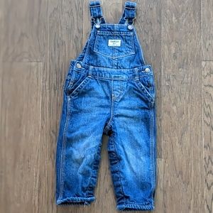OshKosh Cozy Fleece-Lined Denim Overalls